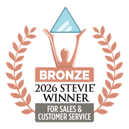 Bronze award for Sales & Customer Service.