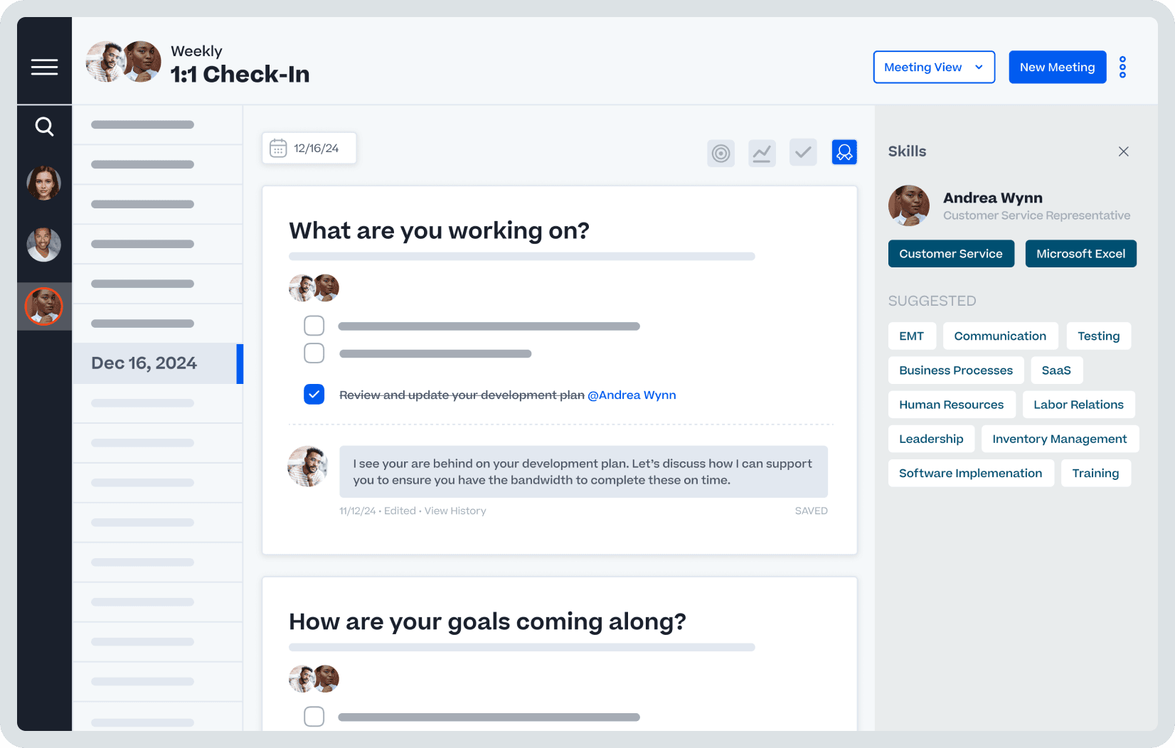Product screenshot of Cornerstone software.